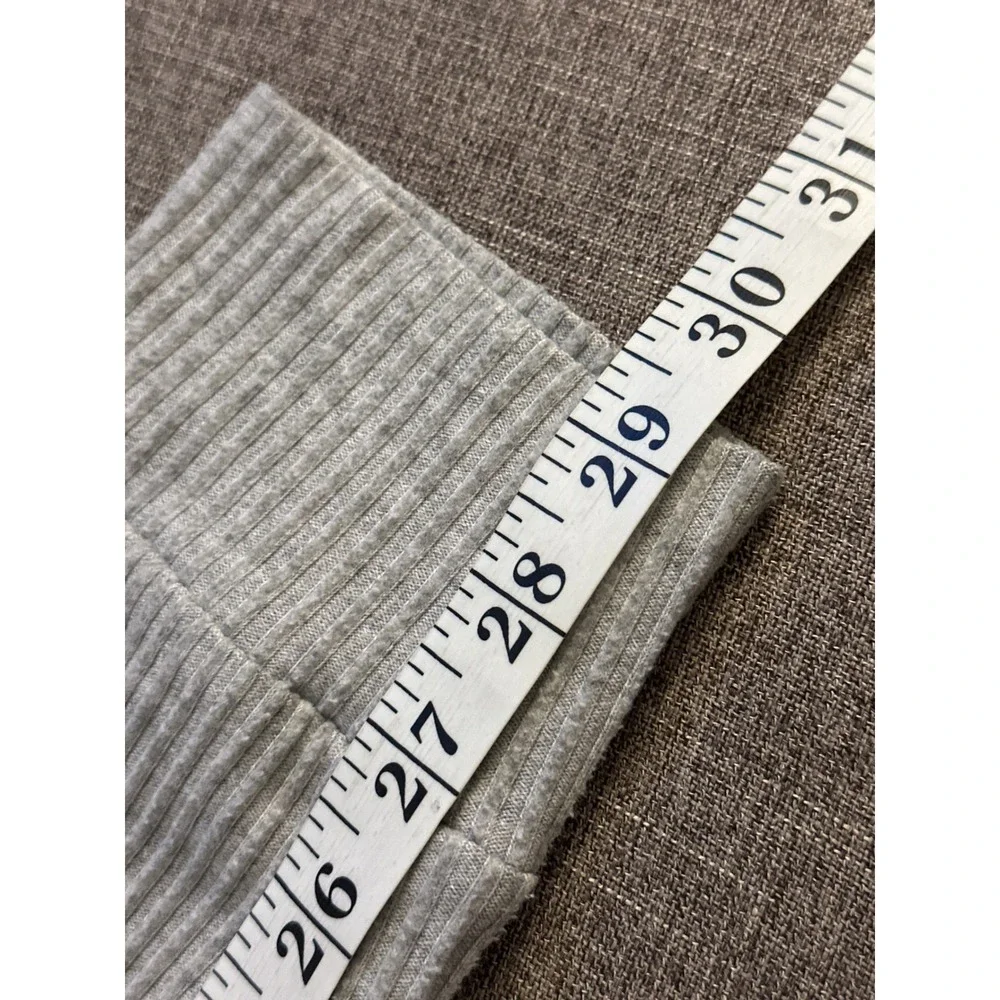 Alo Yoga Muse Ribbed Jogger Pants Small Heather Grey Drawstring Loungewear